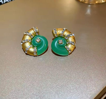 Emerald Empress Studs
