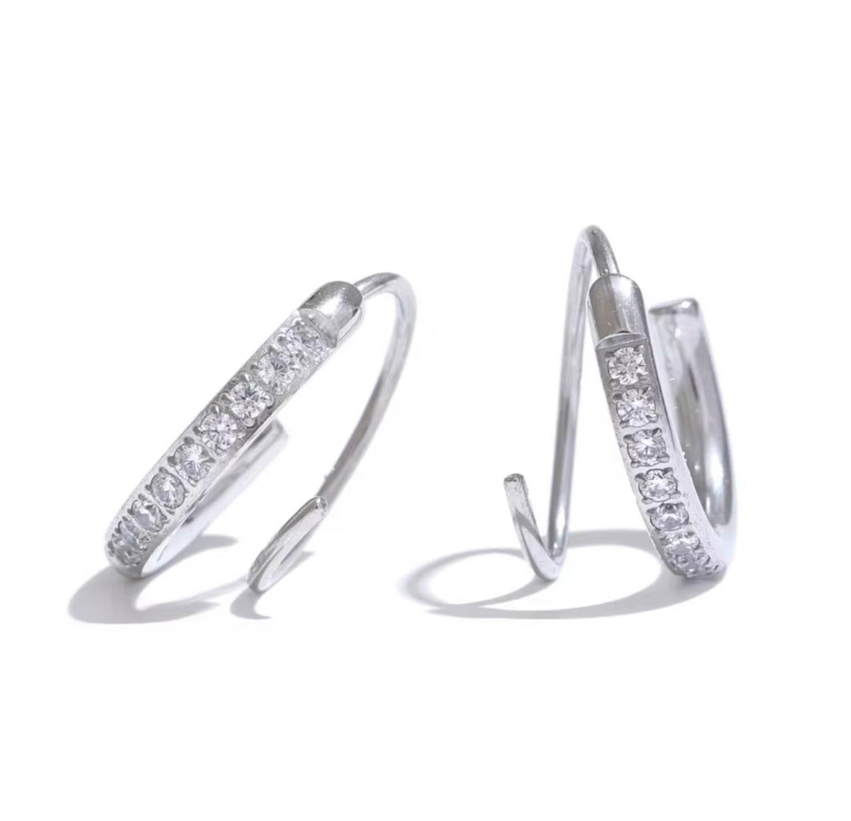 Infinity Curve Hoops