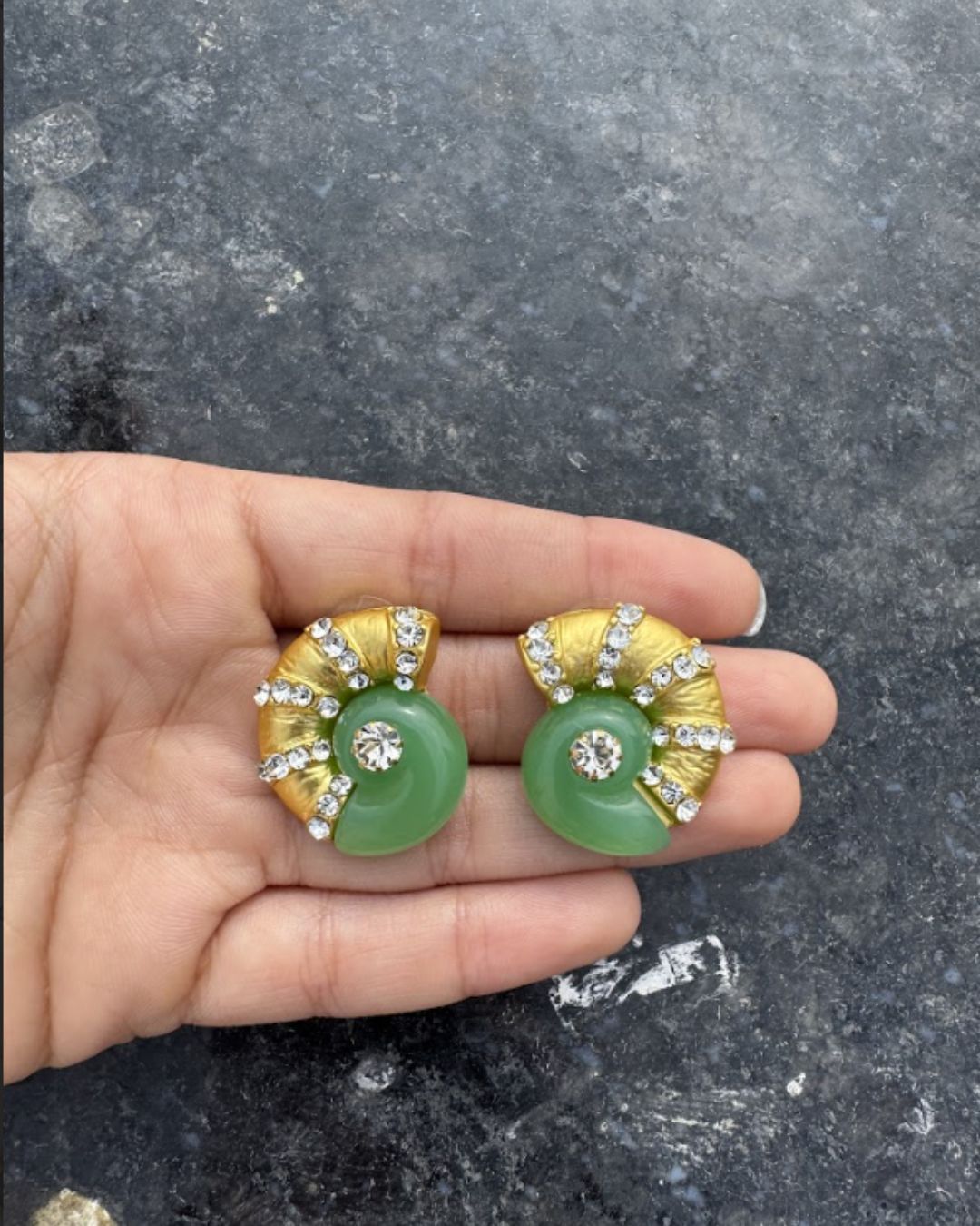 Emerald Empress Studs